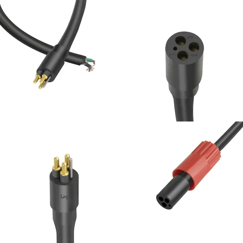Micro Circular 3 Pin Inline Cable Connectors Sockets With Locking Sleeve Impermeable Underwater Connector