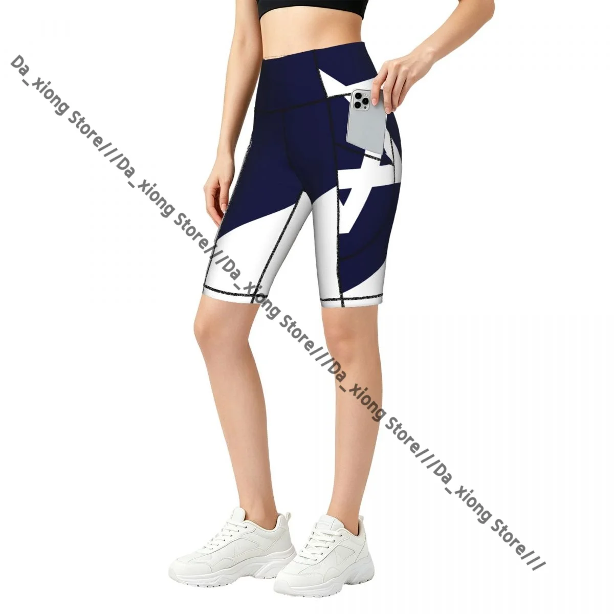 

Branch Davidian Flag High Elastic Yoga Outdoor Sports Jogging Shorts