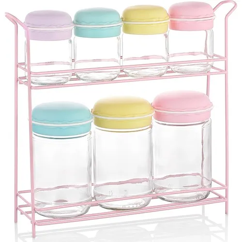 Households the pole Macarons Storage & Spice Rack Set