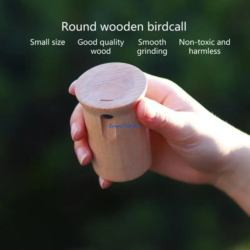 

Y51D Bird Caller Musical Toy Whistles Wooden Meditation Chimes Toy Rhythm Block