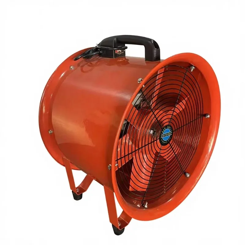 8 12 16 20inch Portable Axial Flow Exhaust Fan Industrial Suction Exhaust Smoke Dust Removal Air Blower Fan with Flexible Duct