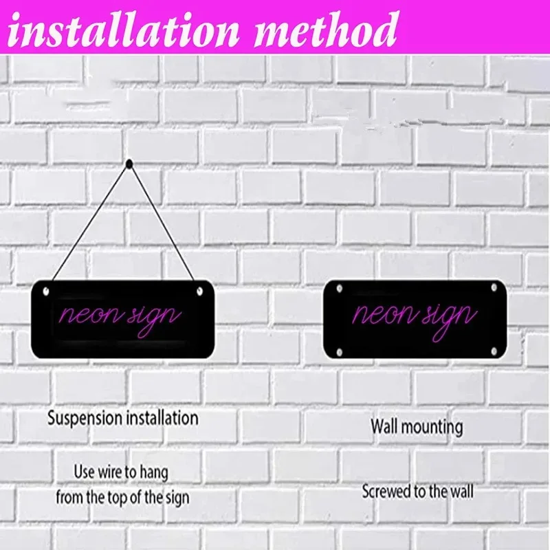 Smile Neon Sign LED Neon Light with Dimmer USB Powered Lights Plaques for Hotel ,Office,Bedroom,Birthday Party Wall Decor