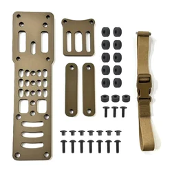 Tactical Metal Modular Pistol Holster Adapter Holster Drop Leg Band Hunting Airsoft Quick Pull Draw For QLS Platform