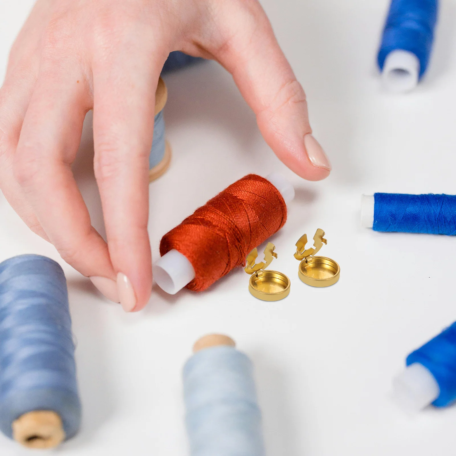 10 قطعة أغطية أزرار نحاسية للقمصان نمط بسيط آمن مناسب للرجال والنساء الأعمال أغطية أزرار الاستخدام الرسمي غير الرسمي #1