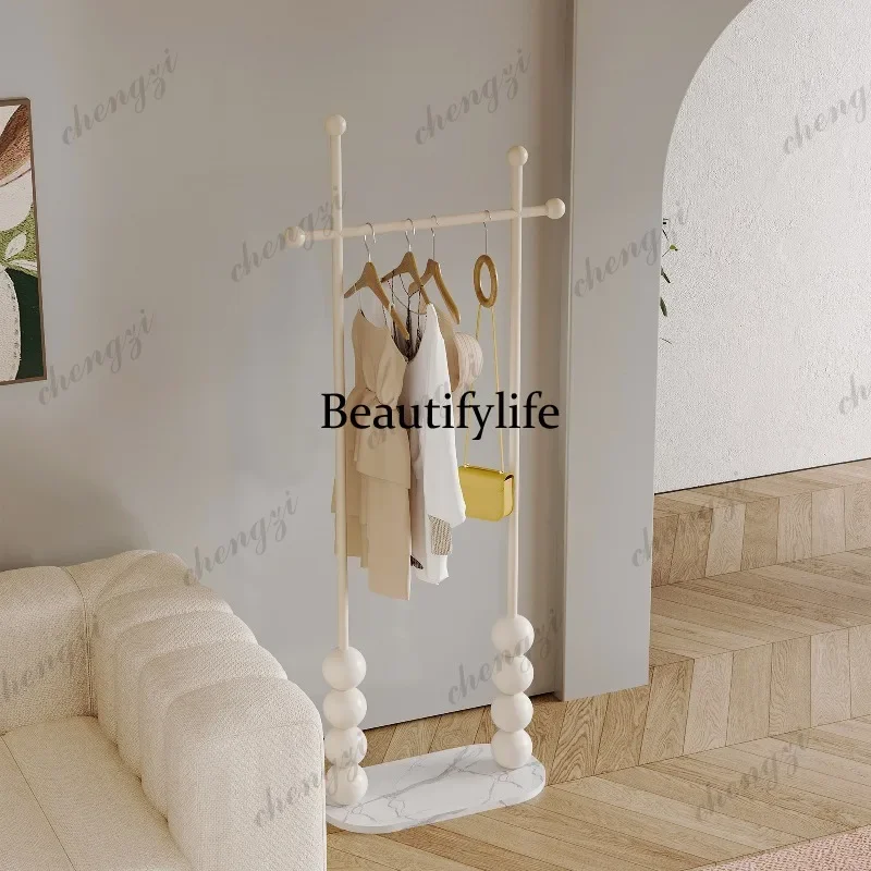 F4567 Bedroom floor hanger household cream wind coat rack corner storage rack bedside