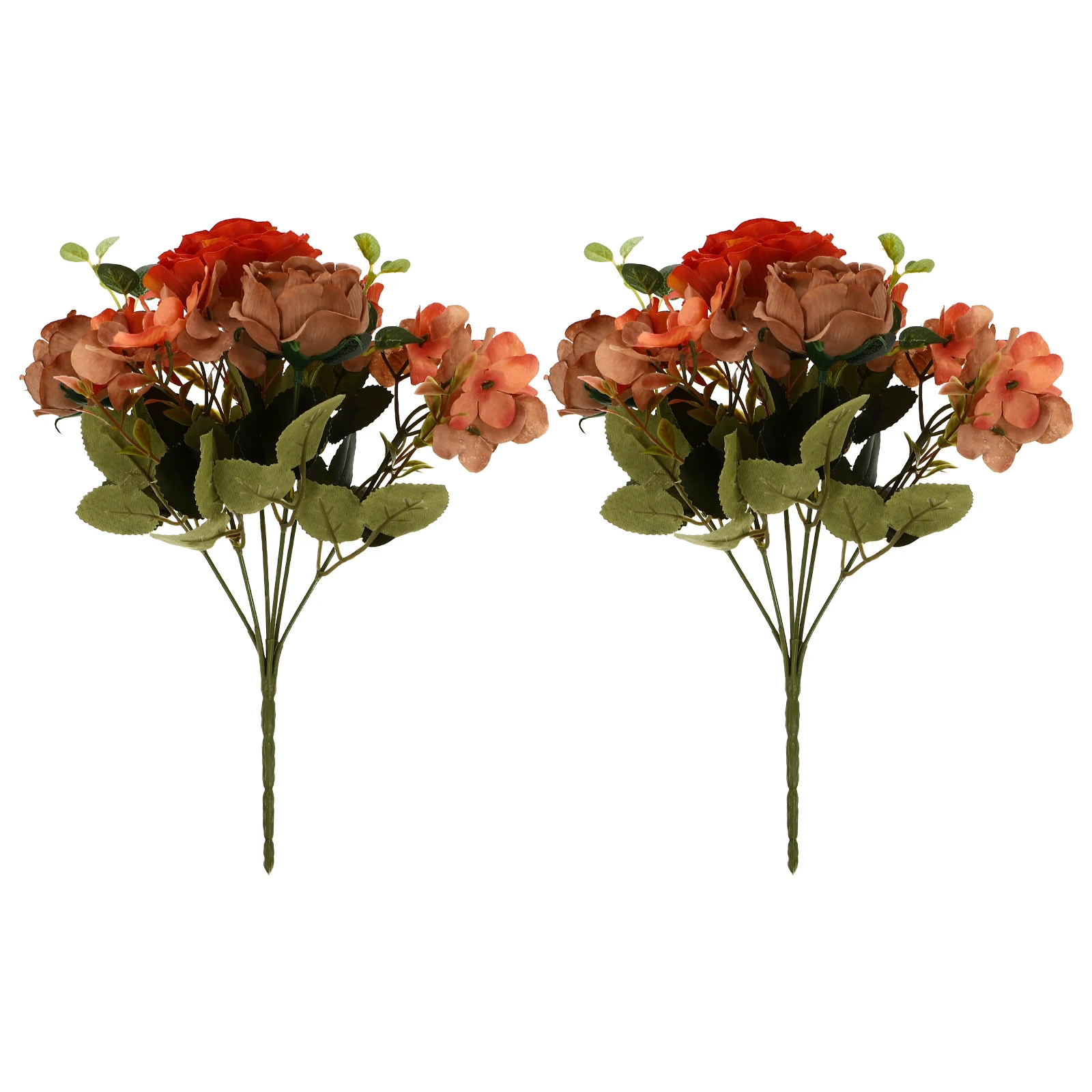 

2Pcs Simulated Peony Artificial Flower Bouquet Wedding Decoration DIY Home Flower Arrangement Prop Table Setting Supply