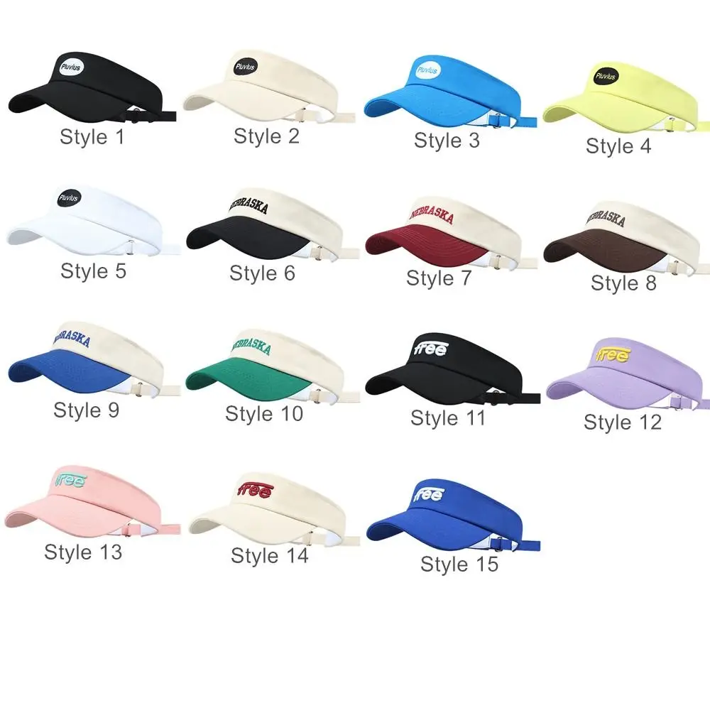 الرجال النساء قابل للتعديل قبعة علوية فارغة ألوان متنوعة الأشعة فوق البنفسجية حماية قبعة بيسبول تنفس واقية من الشمس قبعة الشمس الرياضة في الهواء الطلق