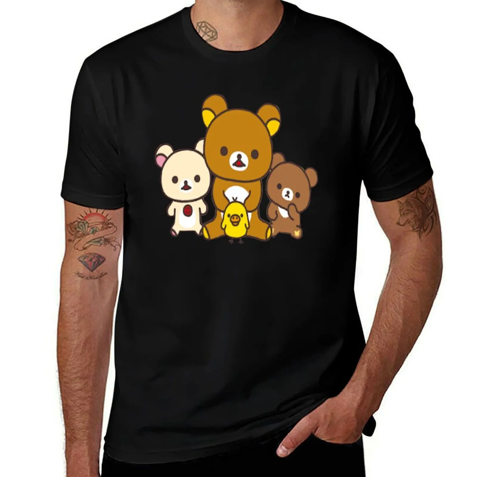 Rilakkuma Farm T-Shirt t shirt for man 100 percent cotton T-Shirt
