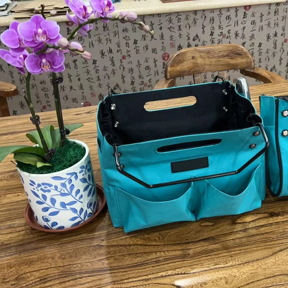 Telescoping Ladder Tool Bag Folding Herringbone Ladder Tool Storage Bag Waterproof Oxford Cloth Multifunctional for Repair Work