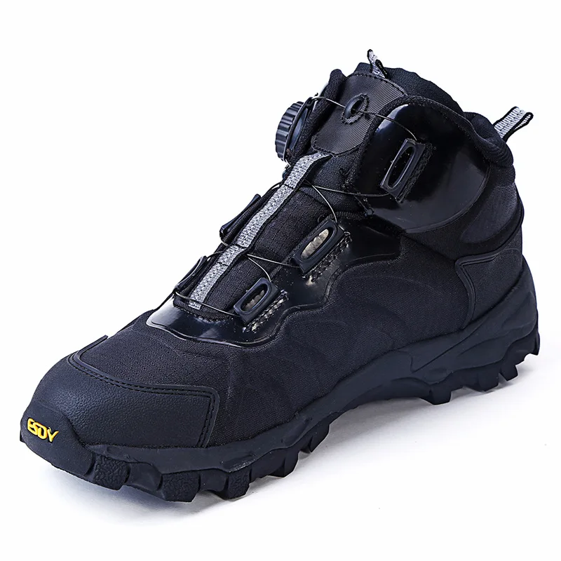 New Four Season Tactical Boots Breathable Mesh Lightweight Wear-resistant Anti Slip Men Hiking Shoes Casual Travel Walking Shoes