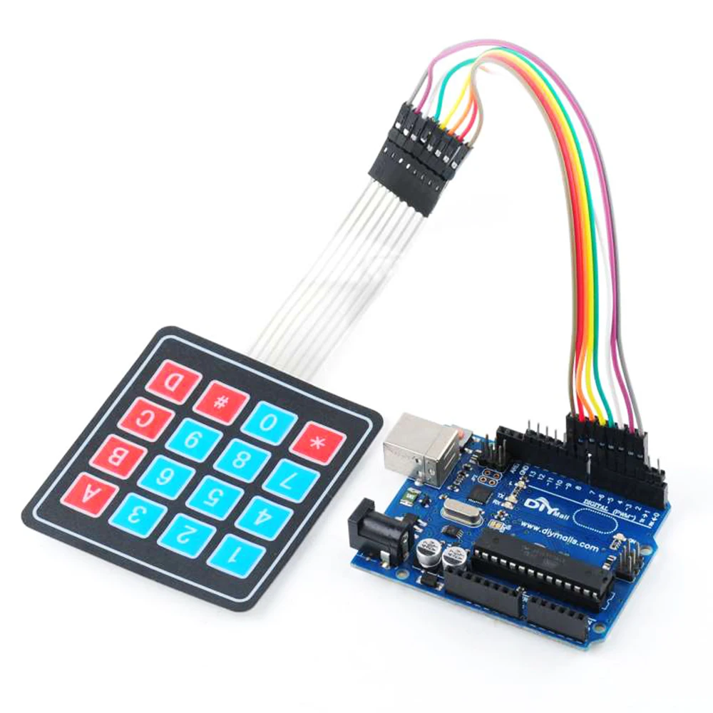 10 Stück 16-Tasten 4x4 Membranschalter-Tastatur 4x4 4*4 Matrix-Array-Matrix-Tastatur für Arduino – Detail 5