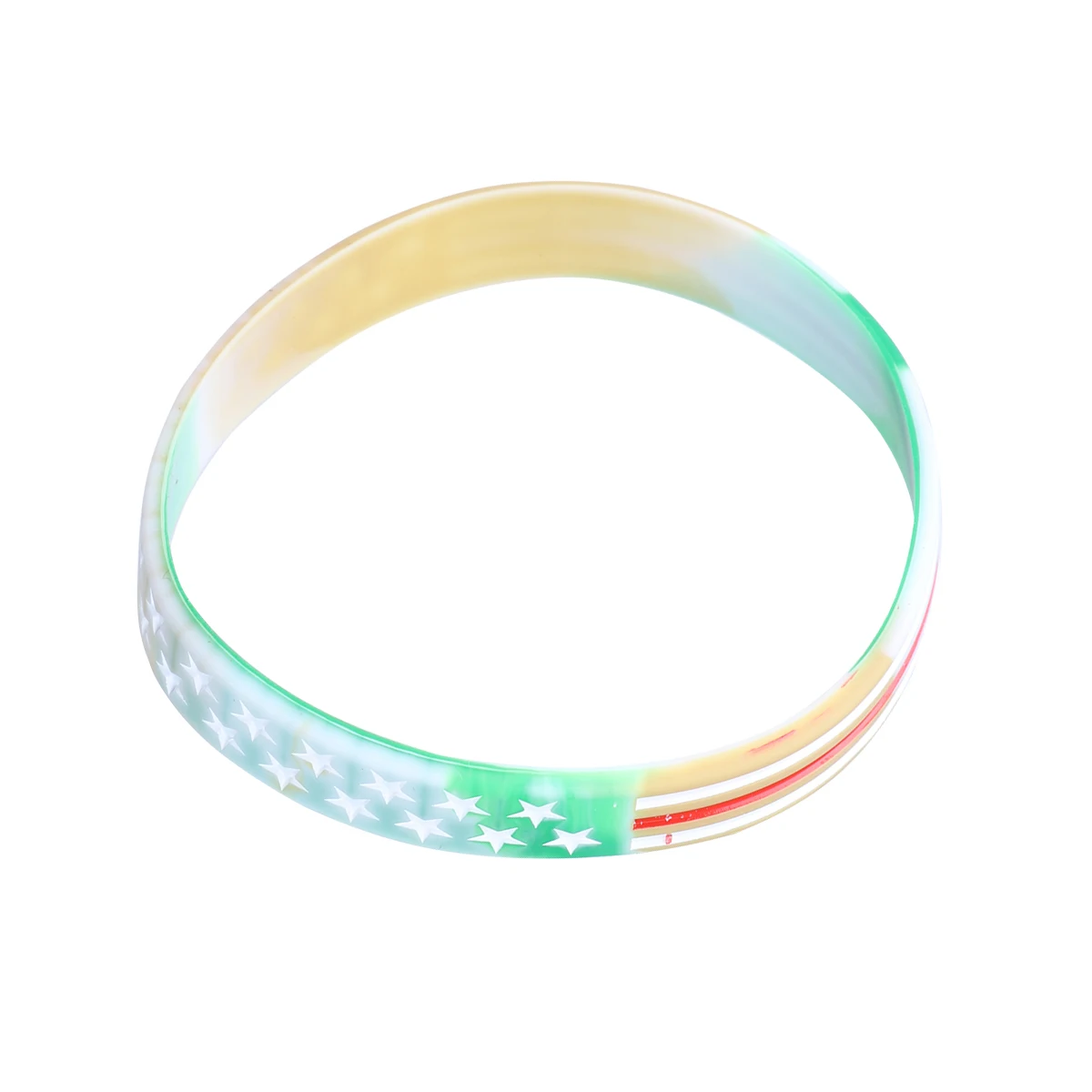 

3 PCS Stars and Stripes Bracelet Silicone Wrist Band Party Wristband Wristbands