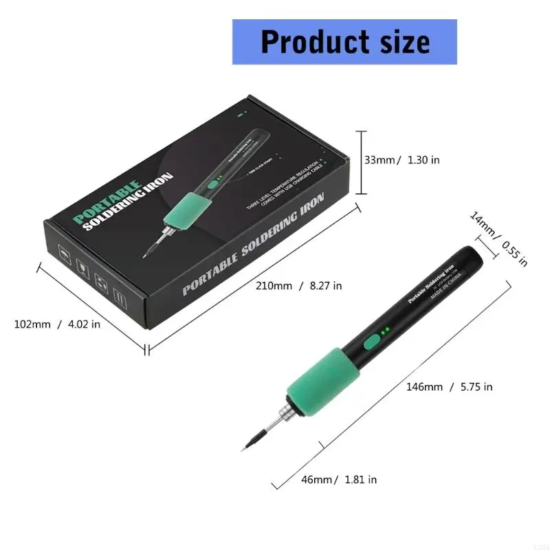Mini kits hierro soldado USB 600 mAh Herramienta soldadura eléctrica recargable y recargable