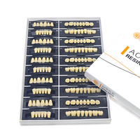 5 Sets/Box Dental Acrylic Resin Teeth 2 Layers Denture 28*1 Full Mouth S/M/L A2 A3 Stability Dentistry Material