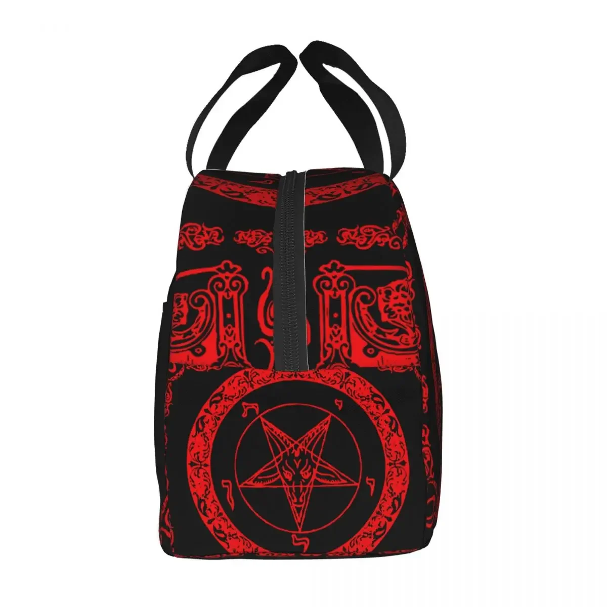 Lunch Bags for Men Women The Sabbatic Goat Baphomet Thermal Cooler Bags Portable Picnic Satanic Goth Occult Oxford Lunch Box