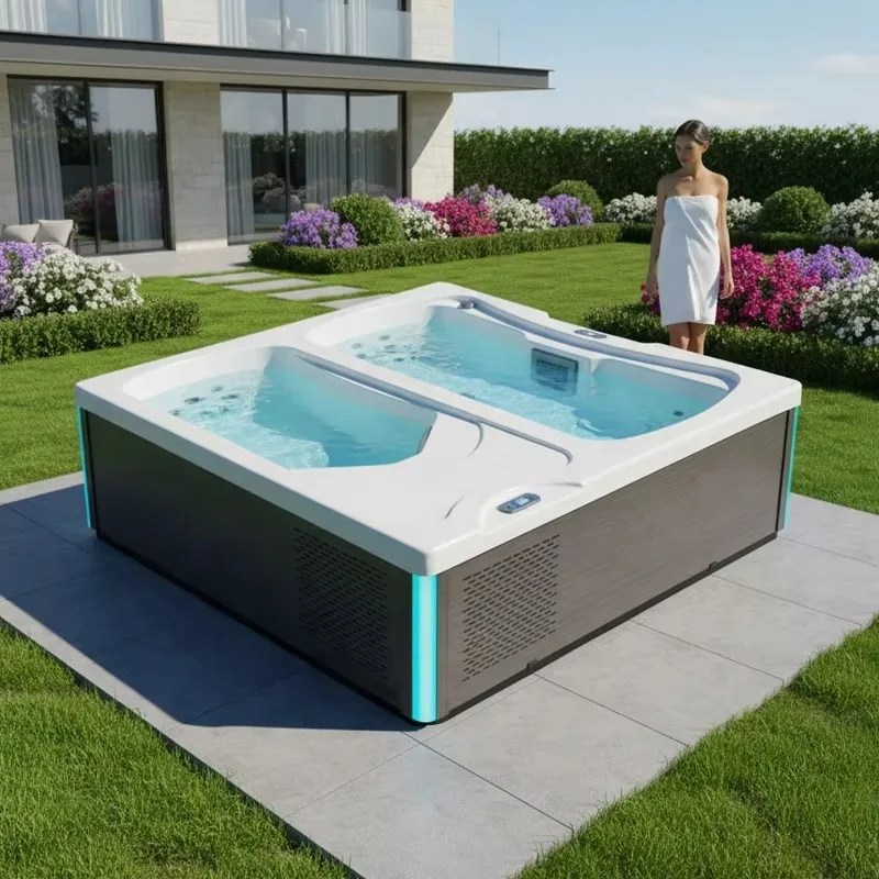 Hot Tub Cold Plunge Combo All In One Ice Bath Luxury Cold Plunge Manufacturer