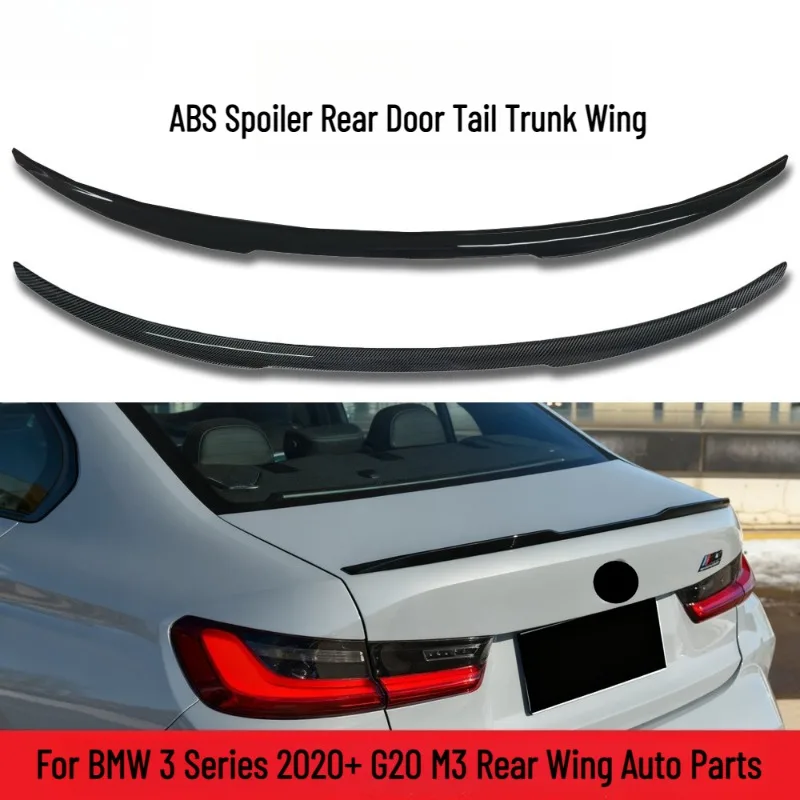 

Спойлер из АБС-пластика, заднее крыло багажника, углеродное волокно, подходит для BMW 3 серии 2020 + G20 M3, аксессуары для заднего крыла, автозапчасти