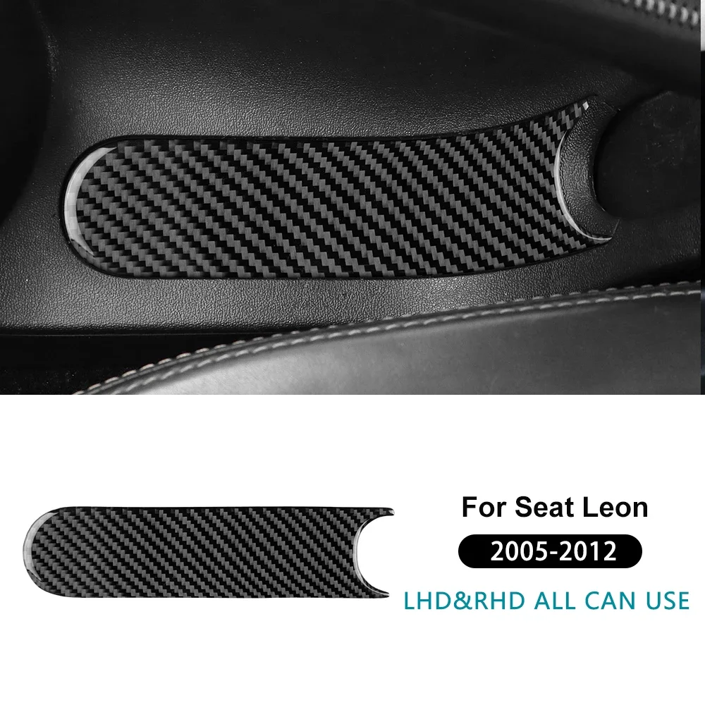 

Настоящая мягкая наклейка из углеродного волокна, автомобильная накладка на панель ручного тормоза, аксессуары для Seat Leon MK1 2005 2006 2007 2008 2009 2010 2011 2012