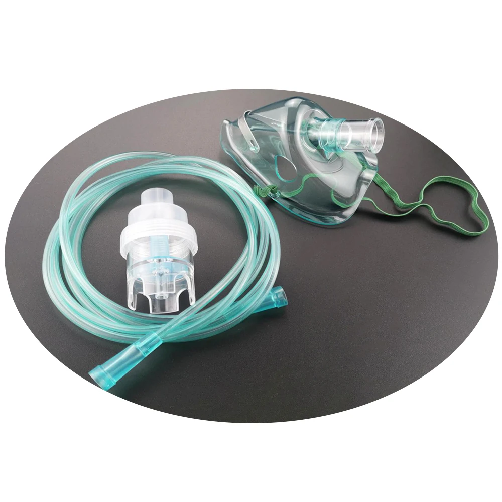 Disposable Non-Rebreather Oxygen Nebulize Mask with Reservoir Bag Adjustable PVC Nose Clip for Adults