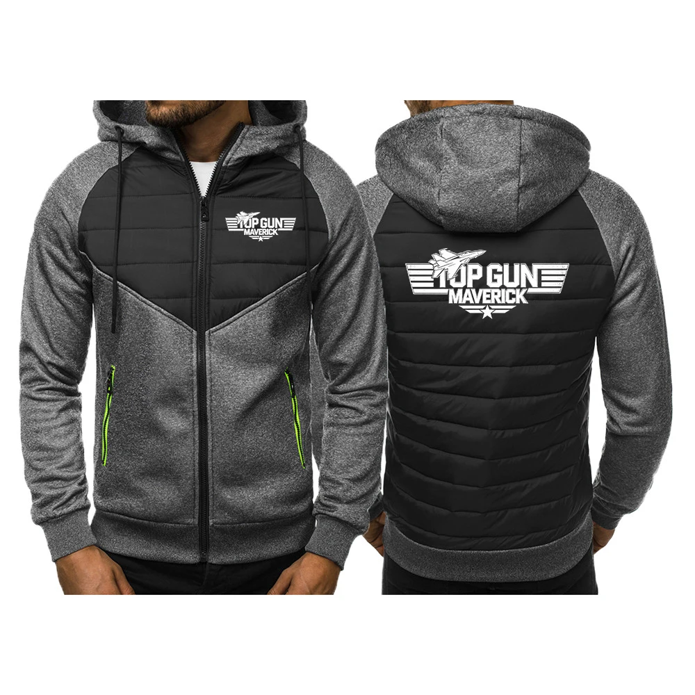 Top Gun US Navy Fighter School Men Cotton Thermal Hoodie Resistant Mountaineering Jacket Multi Casual Outdoor Sport Coat Hoodies