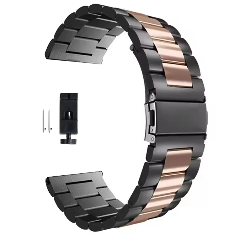 22 mm 20 mm Metallarmband für Samsung Galaxy Watch 7 6 5 4 40 mm 44 mm 46 mm 5Pro 45 mm Edelstahlarmband für Amazfit Bip Huawei GT4.