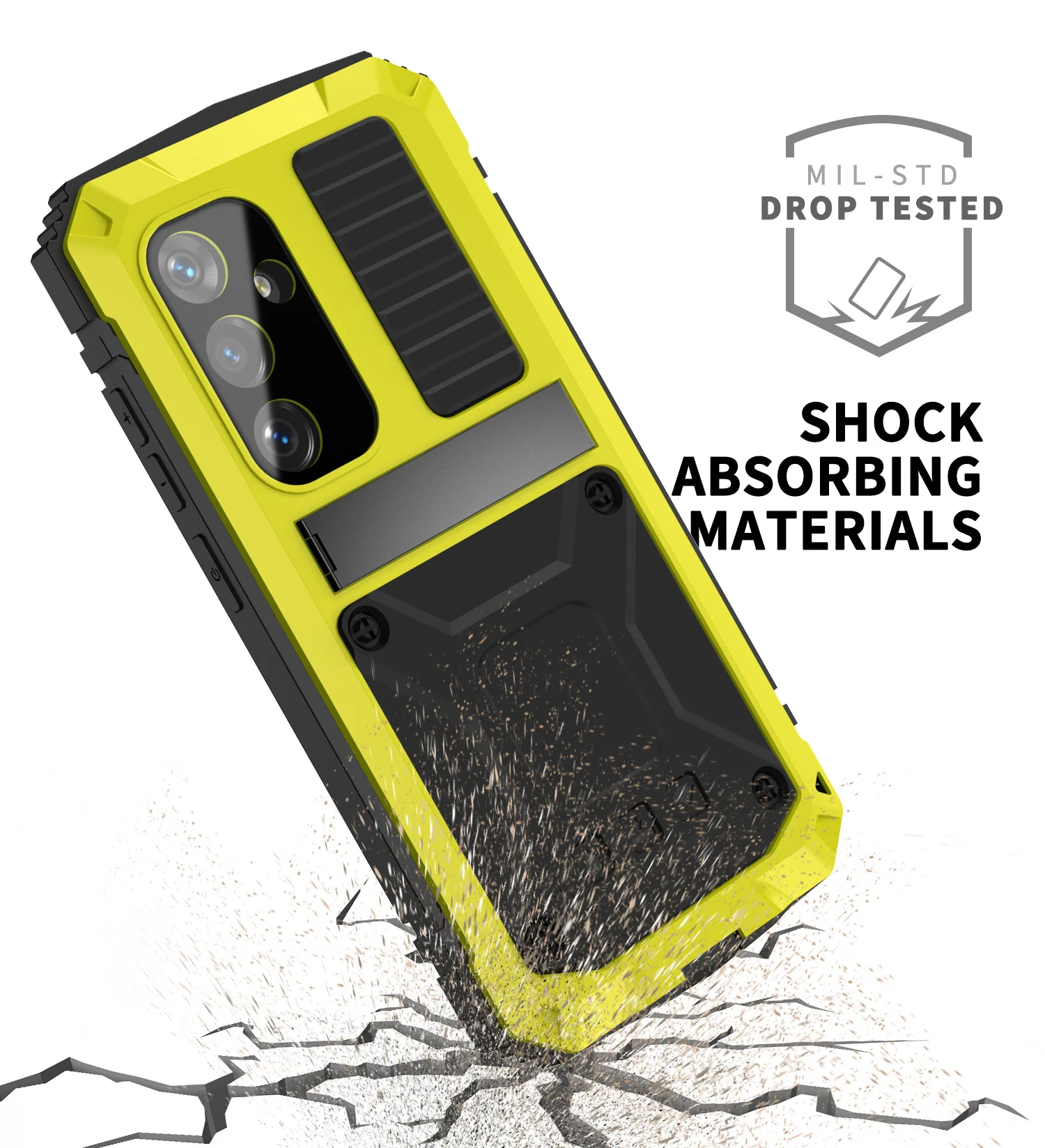 

R-just Сверхмощный защитный чехол для телефона Samsung S25 S24 S23 S22 Plus Ультраударный водонепроницаемый пыленепроницаемый полное покрытие