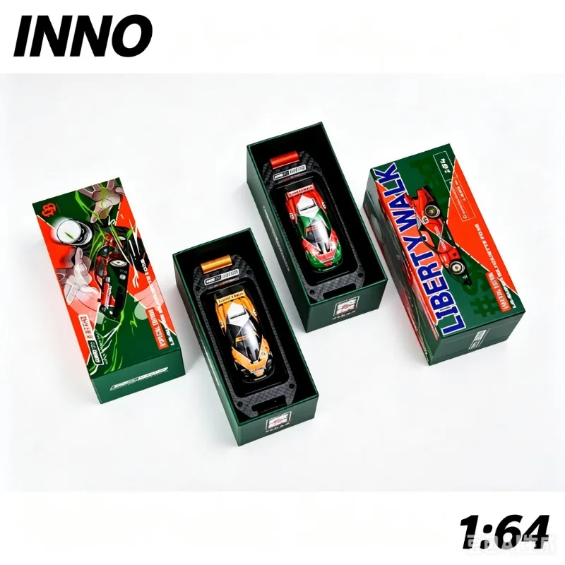 INNO 1:64 Mazda RX7 FD3S DSTANDS collabore avec LBWK pour des modèles de voitures en alliage moulé sous pression, comme un cadeau ou une décoration de bureau pour les garçons.