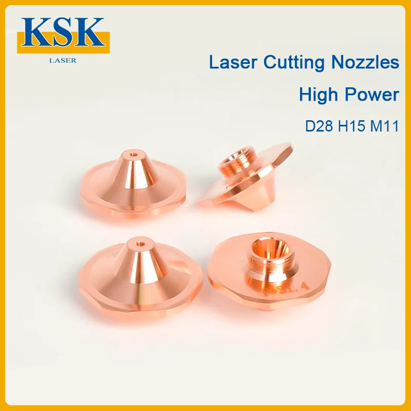 10Pcs/lot High Power Laser Nozzles D28 Straw Hat Style Single Layer Laced Cutting Nozzles for Precitec & Bodor Cutting Machines
