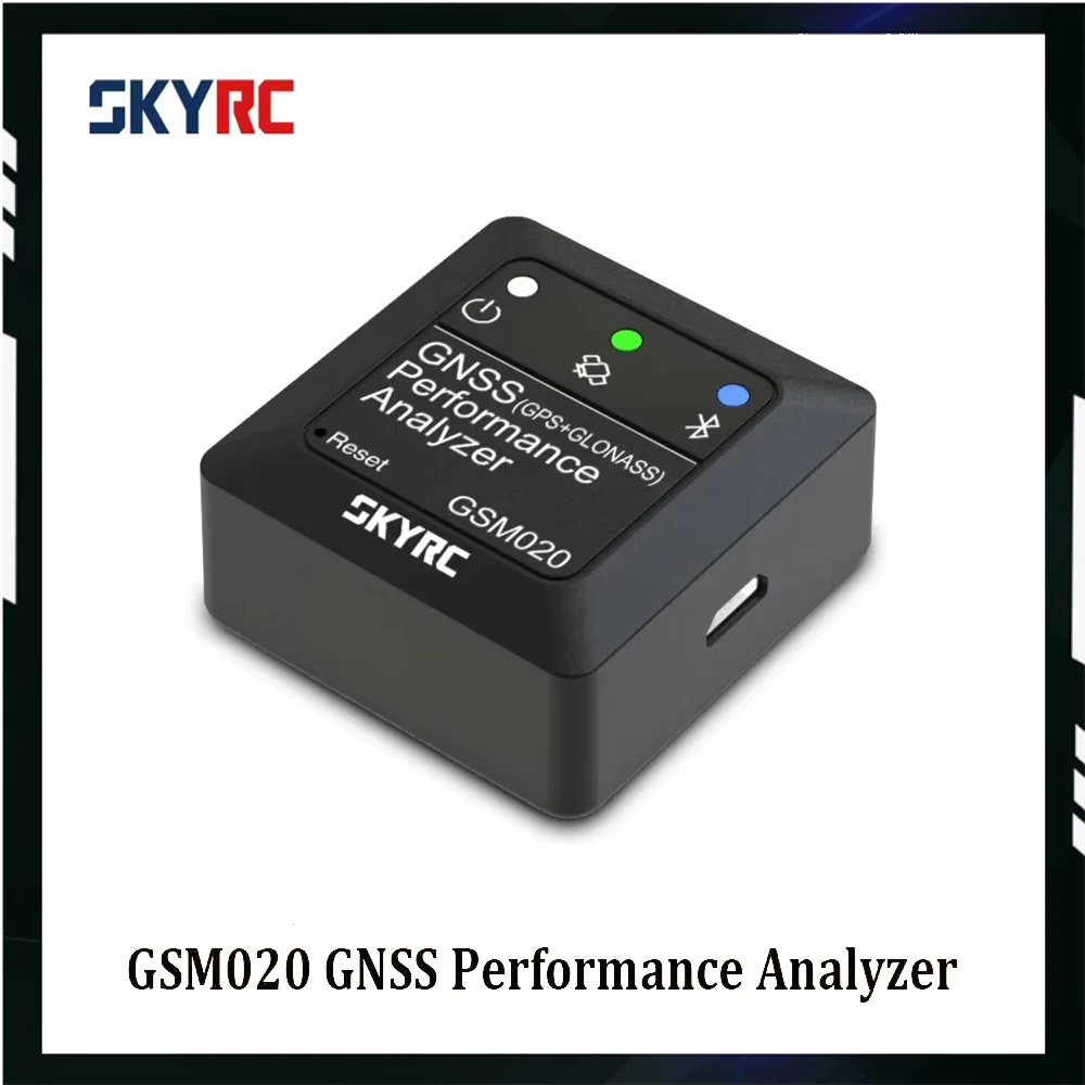 SKYRC GSM020 GNSS เครื่องวิเคราะห์ประสิทธิภาพบลูทูธ APP GPS ความเร็วเมตรสําหรับเฮลิคอปเตอร์ RC FPV Drone SK- 500023