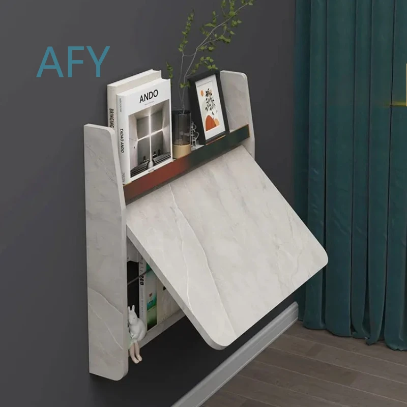 Foldable Wall Mounted Study Desk for Home Office for Laptop Stand for Bedside Shelf for Small Space for Apartment for Dorm