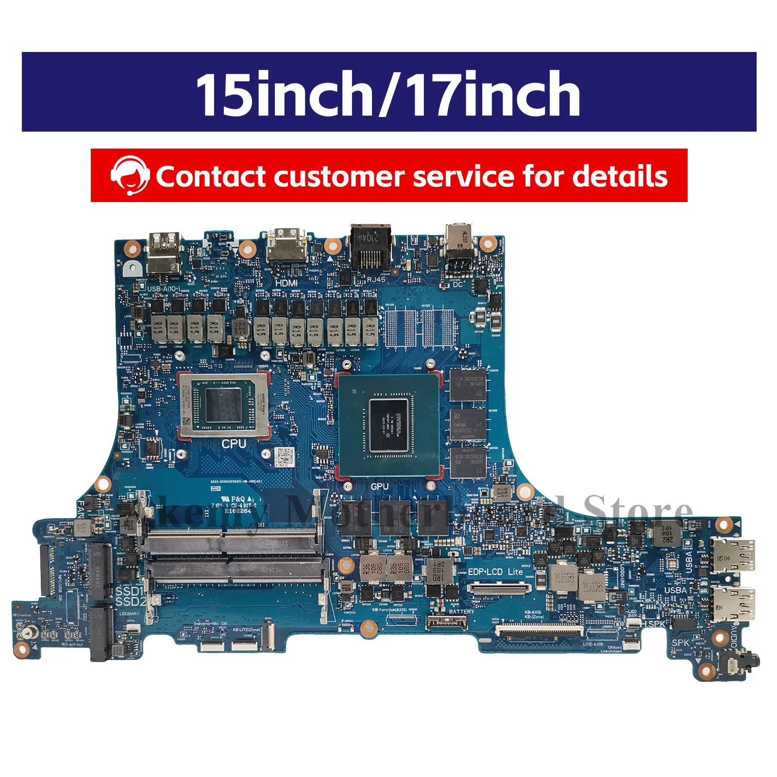 6050A3250201 Laptop Motherboard For ASUS ROG Strix G15 G513QR G513QS G513Q G513QM Mainboard With R5 R7 R9 CPU tests OK fast ship