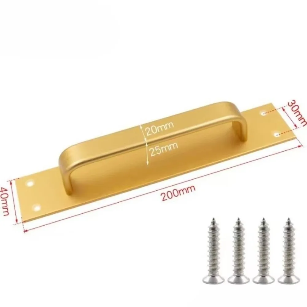 1pc Durable Aluminum Alloy Sliding Door Pull Easy Installation Rust-Proof Door Handle Furniture Cabinet Pull