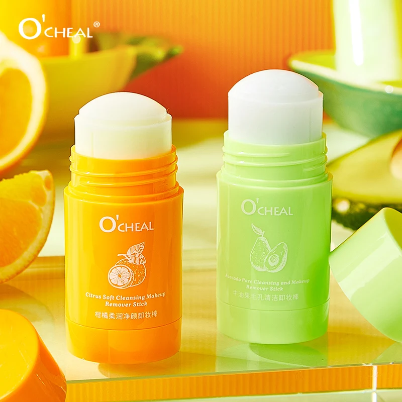 Ocheal Portable Avocado Makeup Remover Deep Cleaning Balm Gel Cream Stick Moisturizing Skin Care