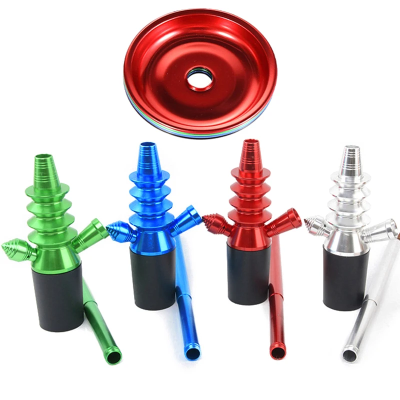 Aluminium Shisha Smoking Water Pipe Hookah Top Flavor Device Narghile Bottle Stem Kit Arab Waterpipe Sheesha Instrument Hookha