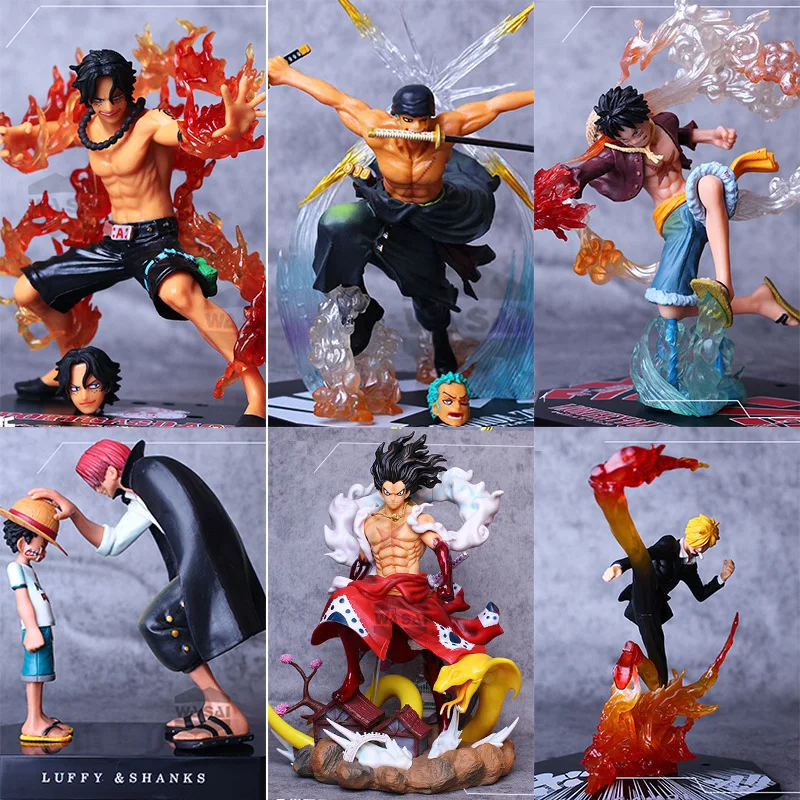 Collection de jouets modèles de figurines d'action pour enfants, Sabo ZanSanji, statue Roronoa Zoro, décoration d'ordinateur en PVC, une pièce