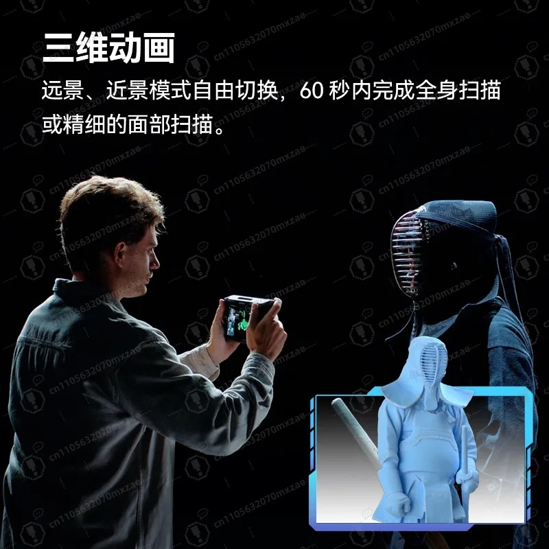 Scanner 3D couleur tout-en-un professionnel-modélisation inversée sans fil portable avec haute précision