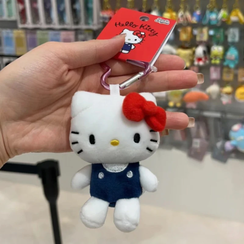 Kawaii Plüsch Anhänger Mädchen kreatives Geschenk japanische Anime Figur hello kittys Student Plüsch tasche Schlüssel bund Ornament Zubehör