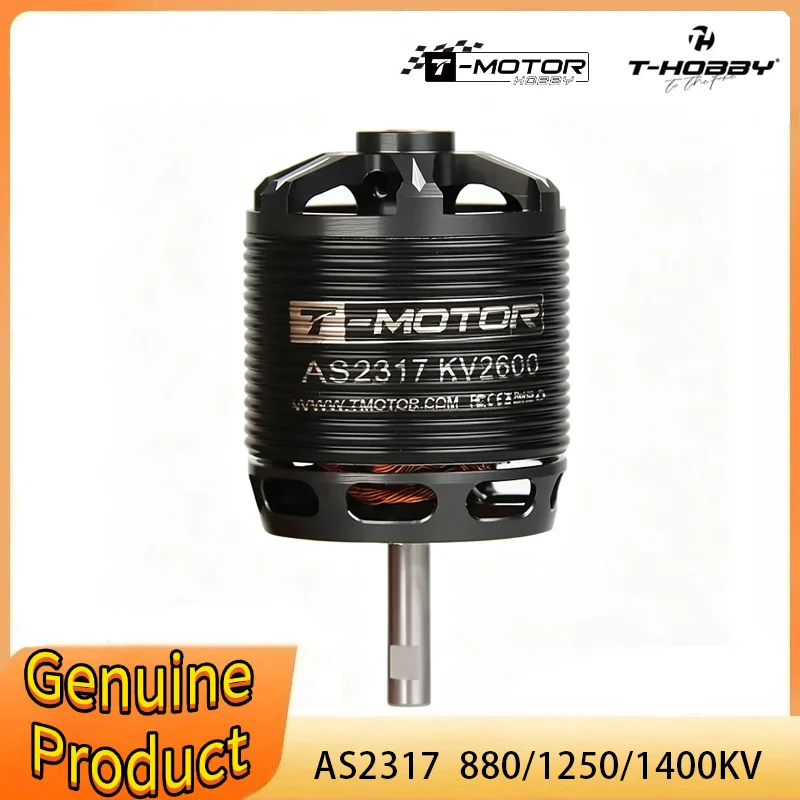 T-HOBBY T-MOTOR AS2317 Long Shaft KV880 KV1250 KV1400 Brushless Motor Outrunner for Small 3D Fixed Wing RC Drone