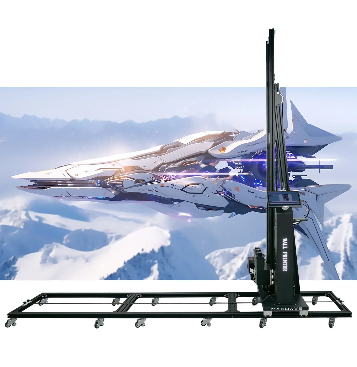 Wall Robot Vertical Mini Size Wall Printer Paint Machine 3D Ceramic Tile Wall Printing Machine