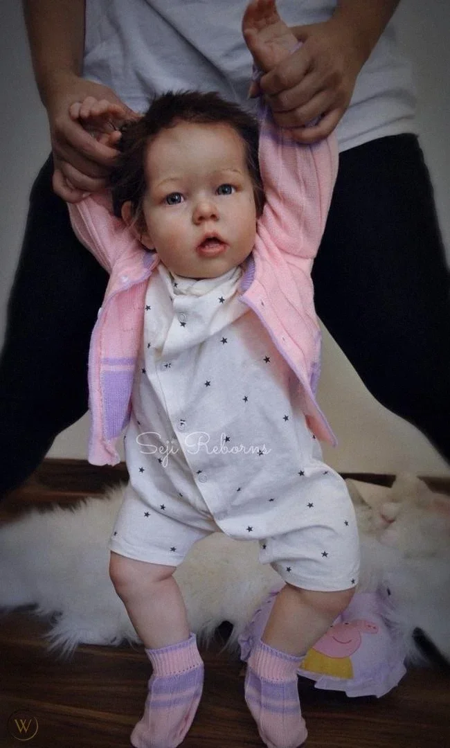 30Inches Reborn Doll Kits Liam Lifelike Real Touch Cloth Body Unpainted Unfinished Parts DIY Blank Doll Kit view 4