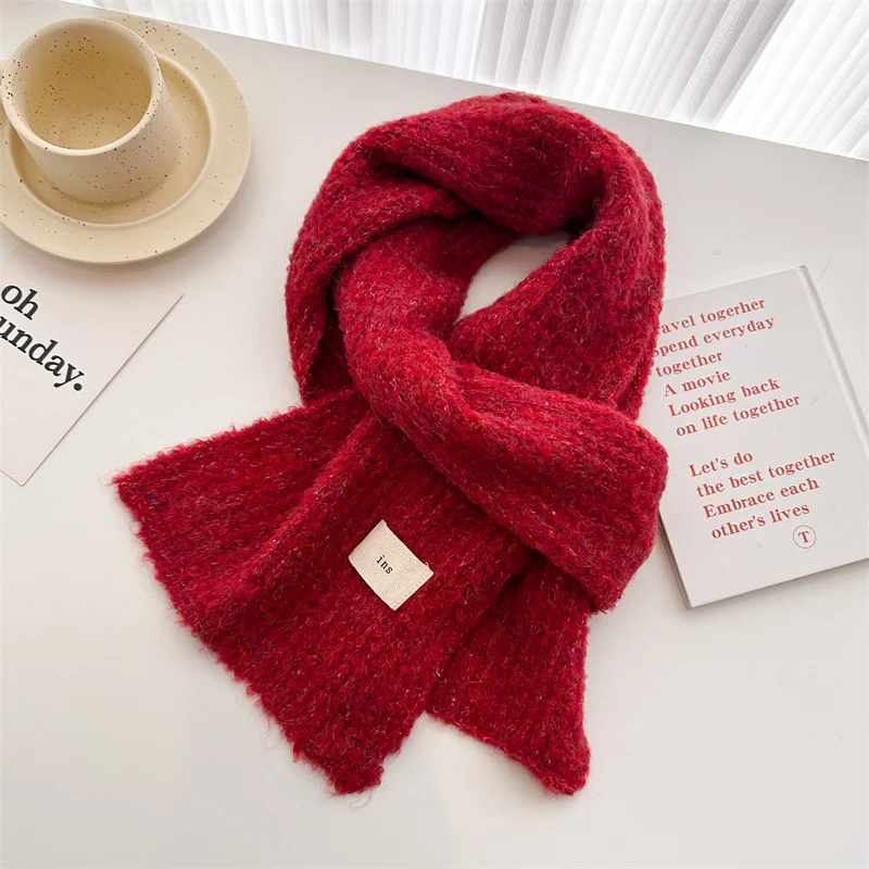 وشاح من الصوف المرأة الفاخرة شتاء دافئ بلون كوريا نمط أفخم الأوشحة شرابة شالات الباشمينا سيدة التفاف Bufanda