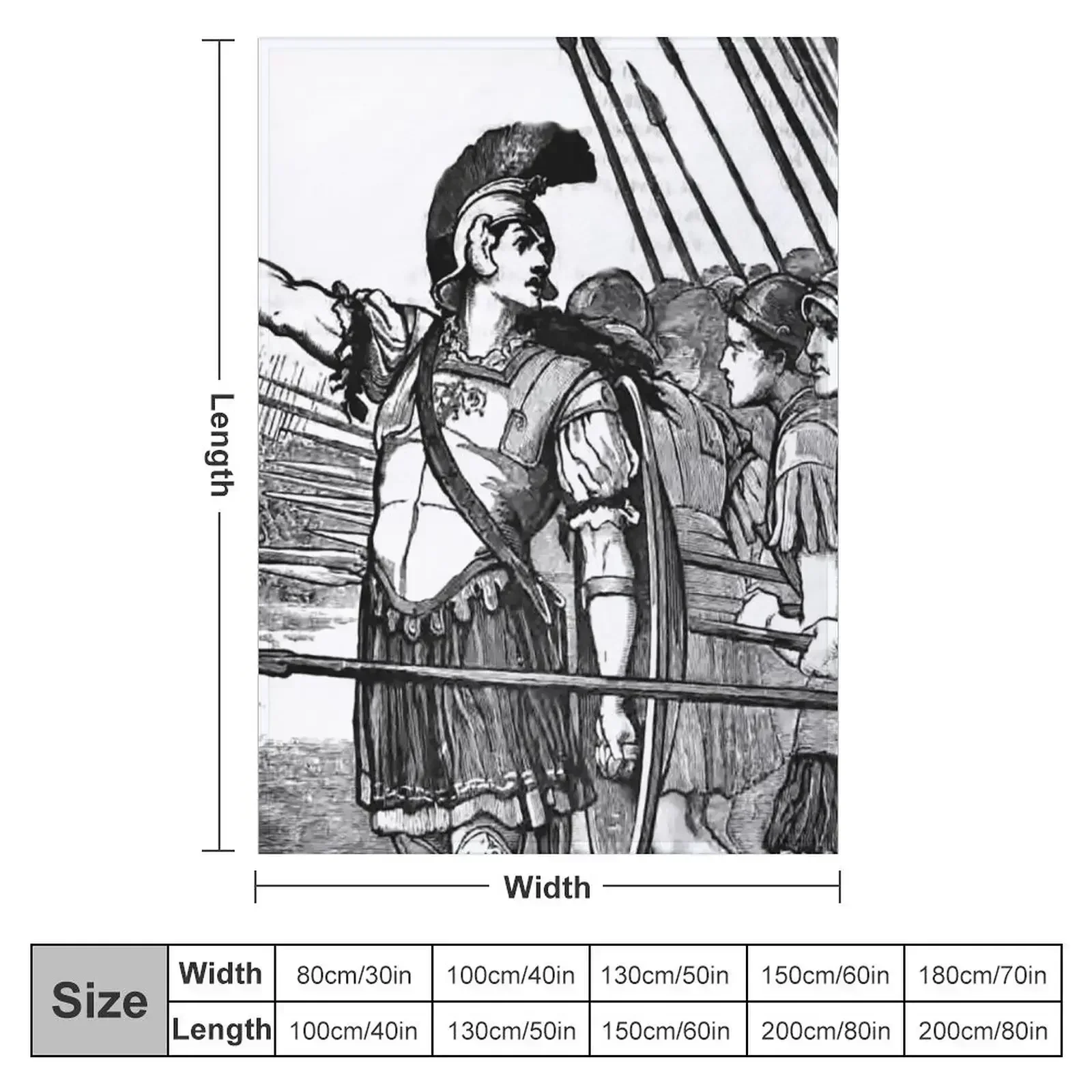 Pelopidas at the battle of Leuktra Ancient Greece Throw Blanket Vintage Shaggy christmas gifts Warm Blankets