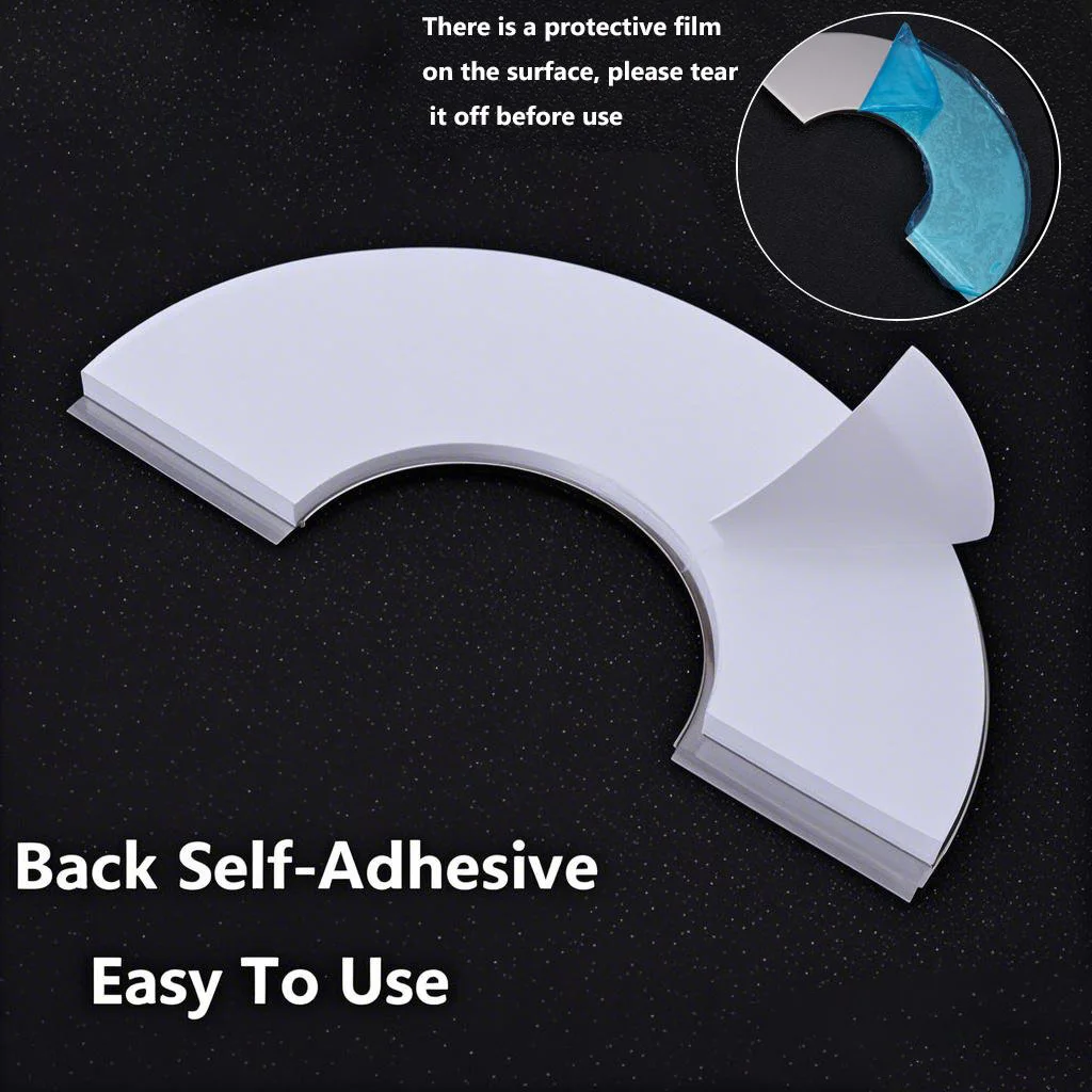 4 قطع من شفة مقسمة على الحائط، ملحقات غطاء أنابيب المياه المثبتة على الحائط من الفولاذ المقاوم للصدأ #6