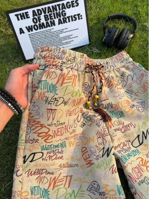 

Новые китайские мужские летние тонкие дышащие пляжные брюки свободного кроя со средней посадкой и прямыми штанинами