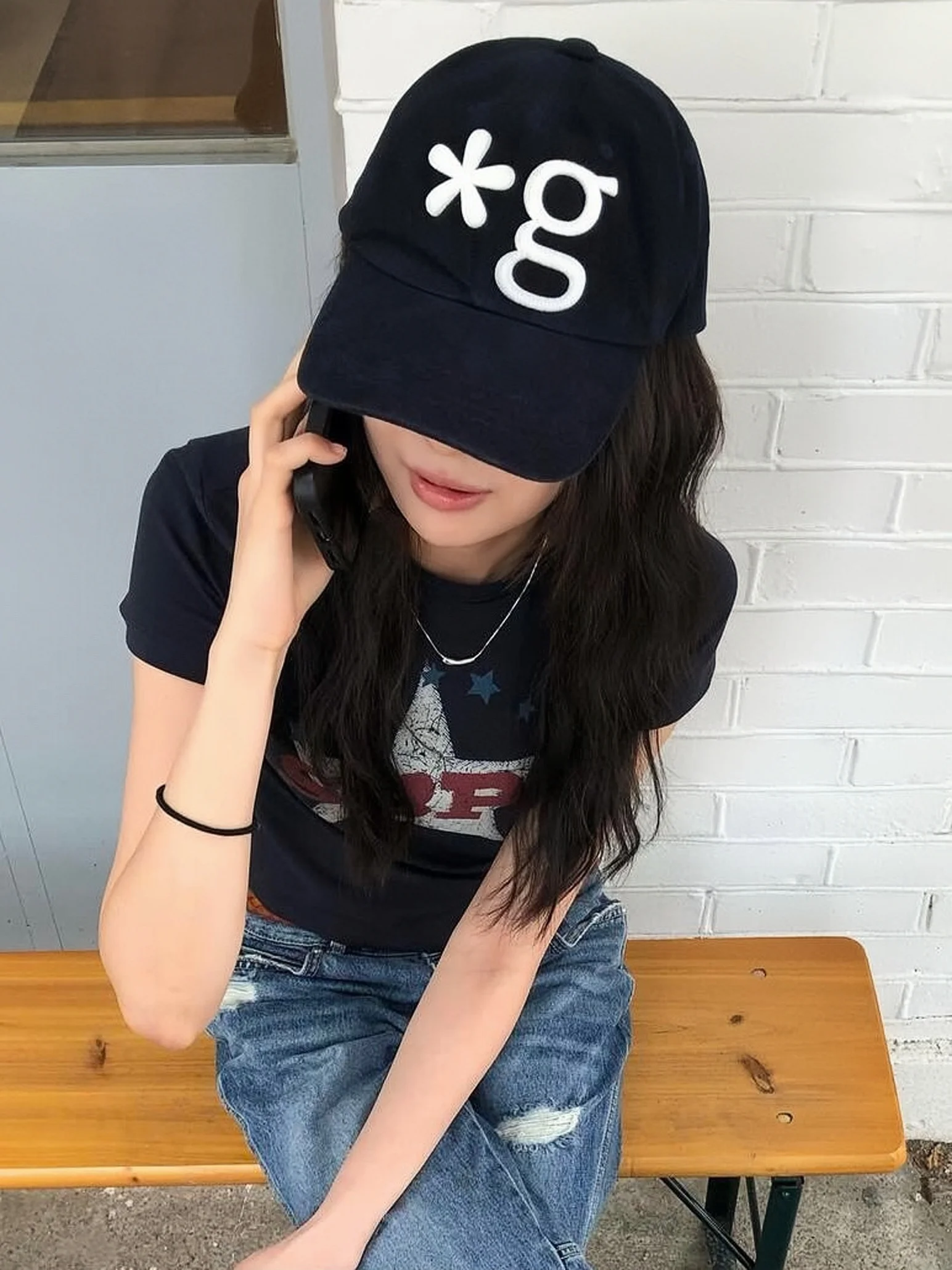 Alphabet patch baseball cap new face small shade cap versatile niche tide