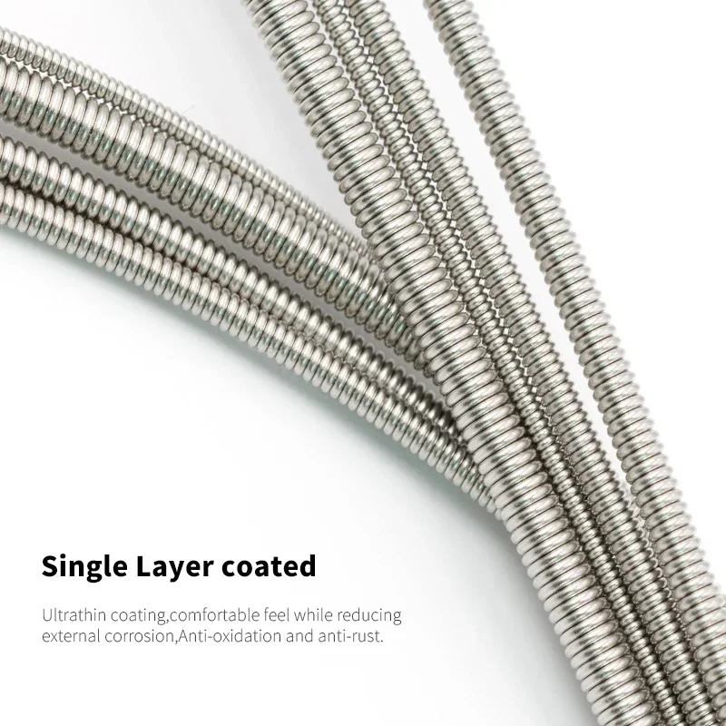 Orphee VX باس سلاسل الغيتار متوسطة الكربون الصلب سداسية الأساسية سبائك الجرح الغيتار الكهربائي باس الغيتار الملحقات وقطع الغيار