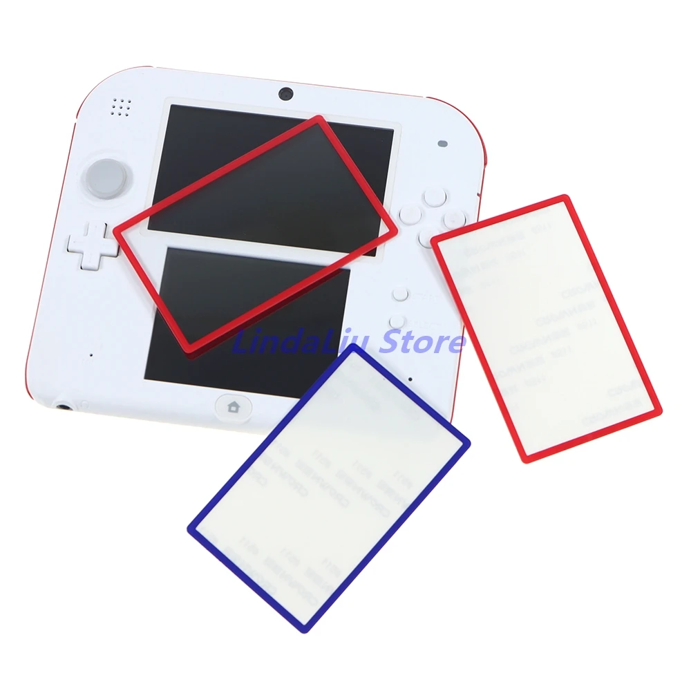 1pc For 2DS Glass Lens Cover Top LCD Screen Panel For 2DS Top Surface Mirror Outer Upper LCD Screen Front For Nintend 2DS