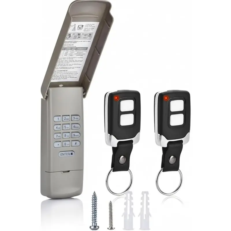 [LXYA68Z!] Garage Door Keypad With 2 Garage Door Opener Remote Compatible For Craftsman/Chamberlain Garage Door Opener
