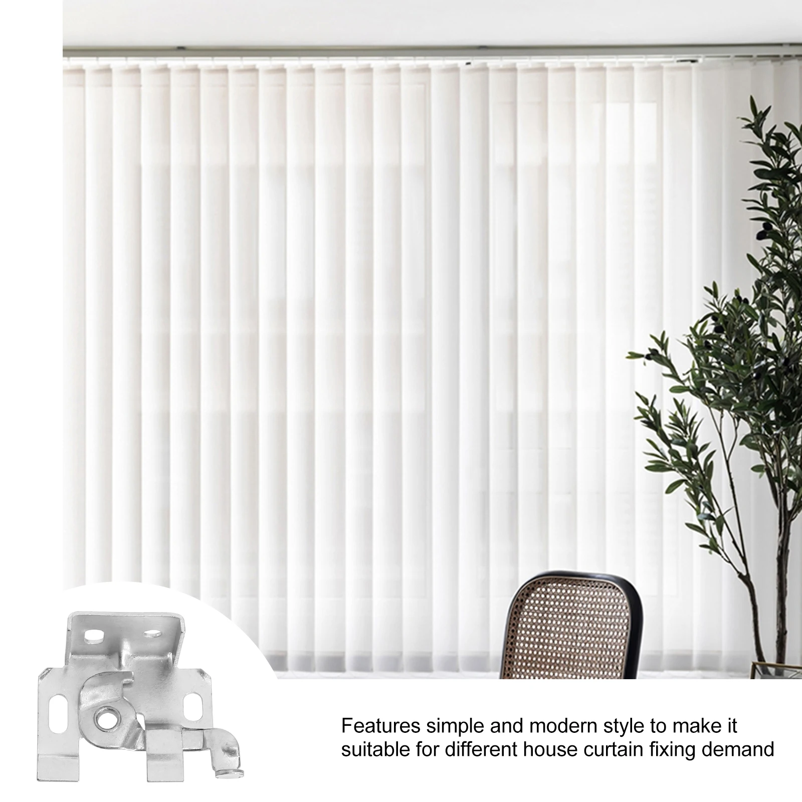 

1 set Curtain Accessories Mounting Brackets for Blinds Spider Code Fittings Easy Install Space Saving Home Use
