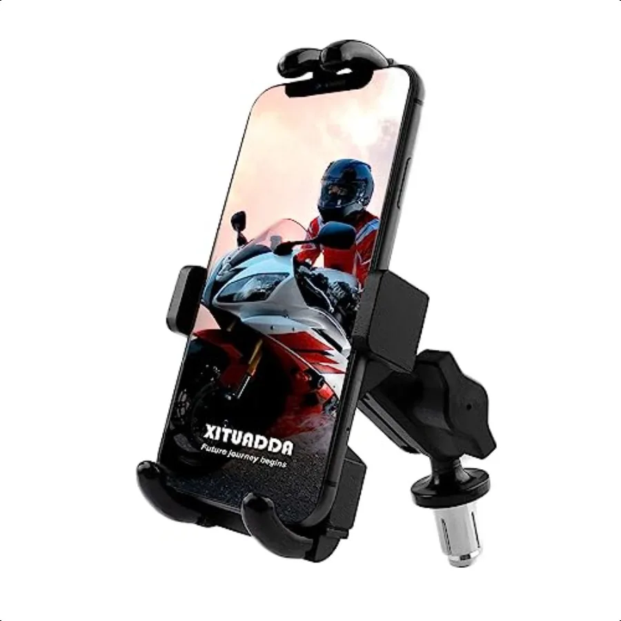 

Motorcycle Phone Mount Fork Stem Phone Holder GPS Navigation Bracket Compatible with YZF R1 R6 R6S GSXR 600 750 1000 CBR250R 30
